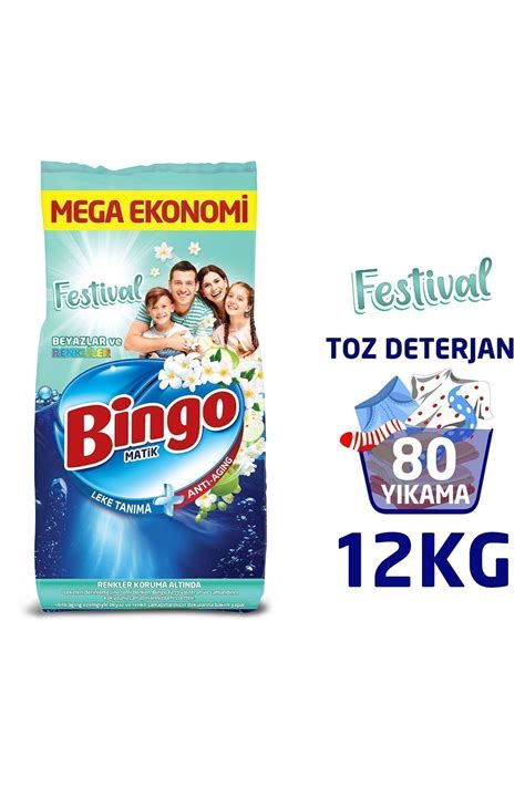 Bingo Matik Festival Kg Renkliler Ve Beyazlar Toz Ama R Deterjan