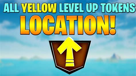 How To Find All Earth Level Up Tokens In Fortnite How To Find Yellow Level Up Token Youtube