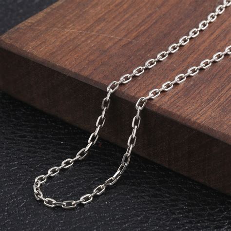 Sterling Silver Cable Necklace Silver Cable Necklace Etsy