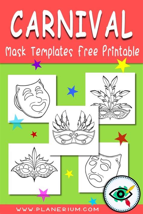 Free Printable Mask Templates For Carnival | Carnival activities ...