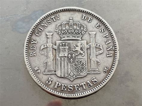 SPANIEN 5 Pesetas 1889 Silbermünze Alfonso XIII ab CHF 1 Kaufen auf