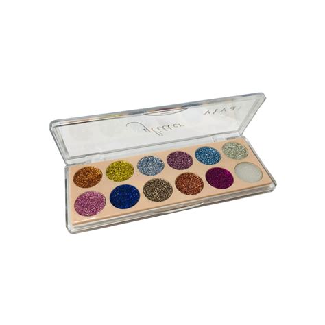 Paleta De Glitter Cores Cor Vivai Bem Mulher