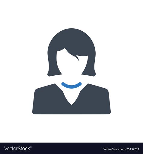 Business lady icon Royalty Free Vector Image - VectorStock