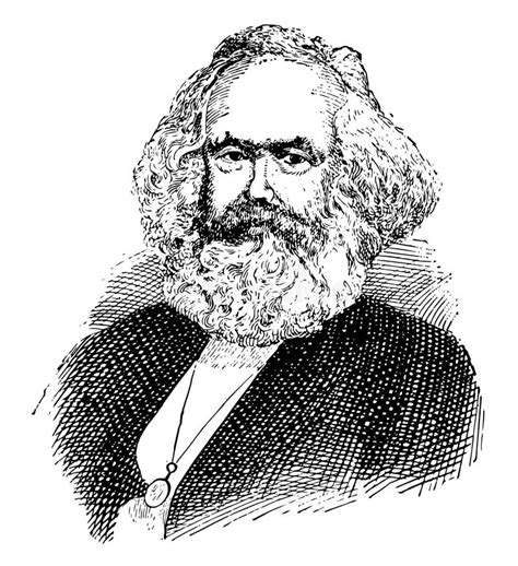 Karl Marxvector Portrait Of Karl Marx Stock Vector Illustration Of