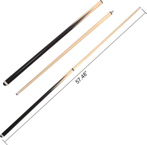 Pool Cues 2 Piece 58 Inch House Bar Billiard Cue Sticks 19Oz 21Oz