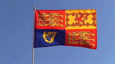 Großbritannien Royal Standard Stockflagge 30 x 45 cm MaxFlags