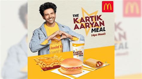 Mcdonalds India Introduces The Exclusive Kartik Aaryan Meal A