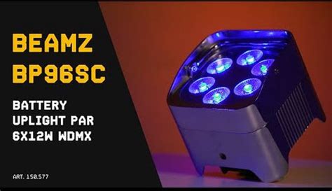 Beamz Bbp Sc Accu Uplight Met X W Led S En Draadloze Dmx Chroom