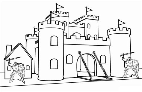 Dibujos De Castillo Para Colorear E Imprimir Coloringonlycom