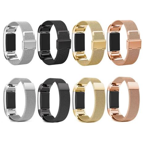 Stainless Steel Milanese Magnetic Band For Fitbit Versa Alta Charge 2