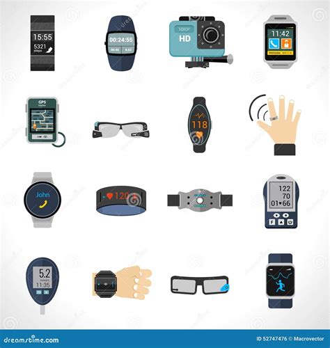 Iconos Usables De La Tecnología Ilustración del Vector Ilustración de