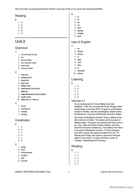 Solutions Pre Intermediate Test Unit 10 15 4