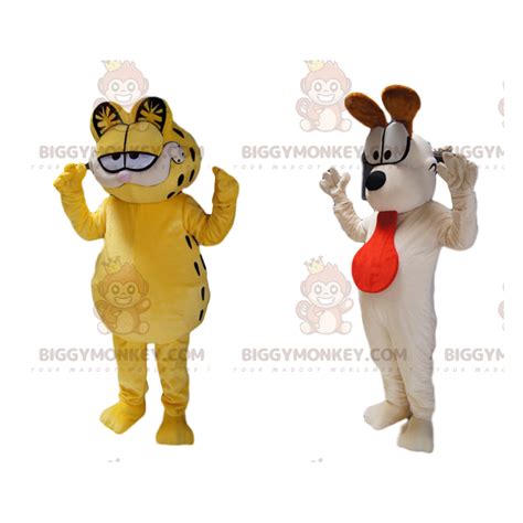 BIGGYMONKEY Mascot Costume Duo Of Garfield And Sizes L 175 180CM