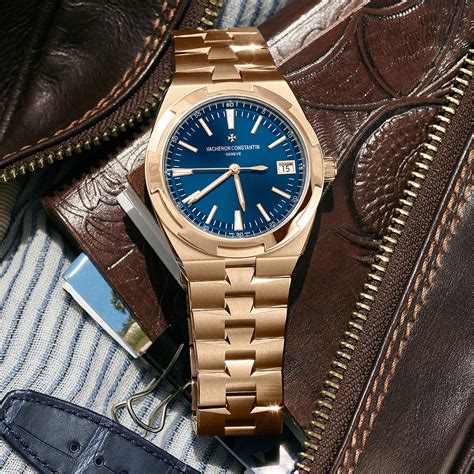 Maltese Cross of Gold: Vacheron Constantin Overseas Self-Winding in Rose-Gold and Blue ...