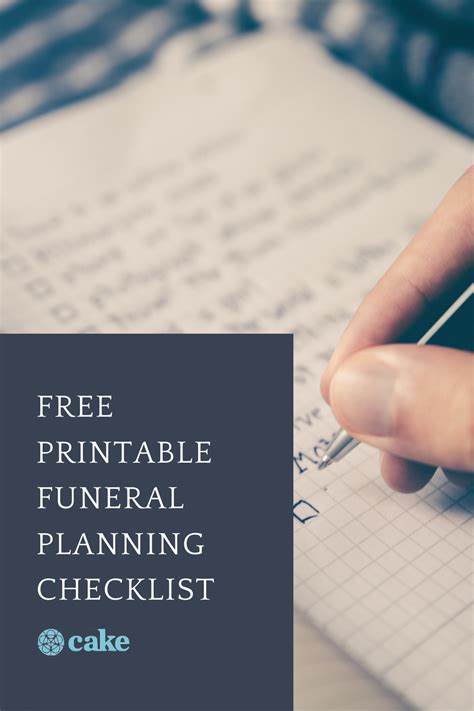 Printable Catholic Funeral Planning Checklist