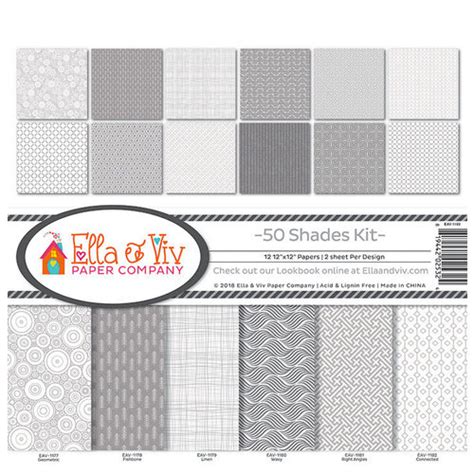 Ella And Viv Paper Company Shades X Collection Kit