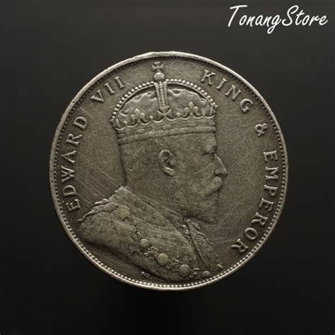 Jual Uang Kuno 1 Dollar King Edward VII Straits Settlement Tahun 1908