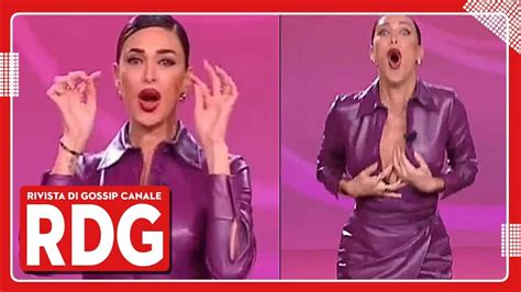 Belen Rodriguez Incident Hot In Diretta TV Il Vestito Cede All