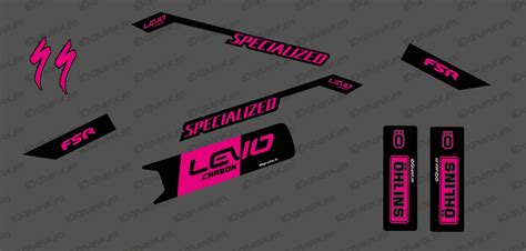 Kit Deco Race Edition Medium Rosa Specialized Levo Carbon Idg