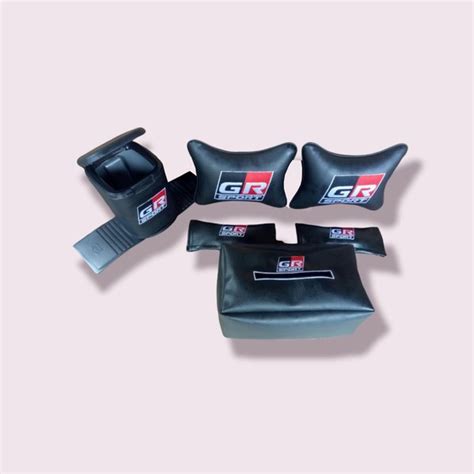 Jual BANTAL SET MOBIL TOYOTA GR SPORT SANDARAN JOK MOBIL HEADREST MOBIL