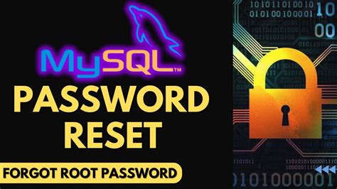 Forgot Mysql Root Password Reset Mysql Root Password Youtube