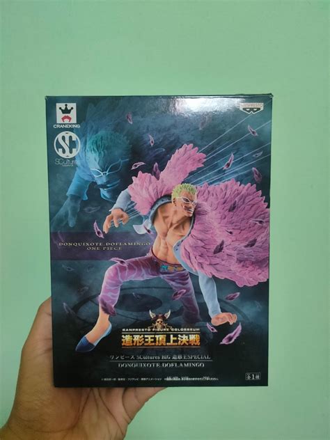 One Piece Doflamingo Sculture Original Gold Sticker Hobbies Toys