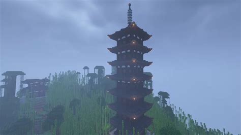 Bell Tower & Burned Tower from Ecruteak City (Pagodas) Minecraft Map