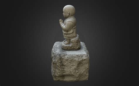 Jizo Ojizo Sama 2 화강암 조각상 3d 모델 90 Obj Free3d