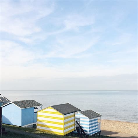 "Beach Huts In Whitstable, Kent" by Stocksy Contributor "Kirstin Mckee ...