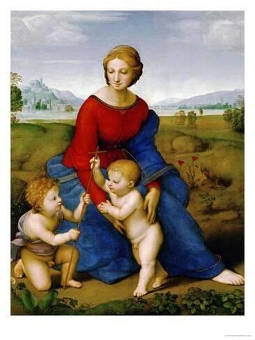 Rafael Santi Madonna Z Dzieciatkiem I Janem Chrzcicielem Raphael