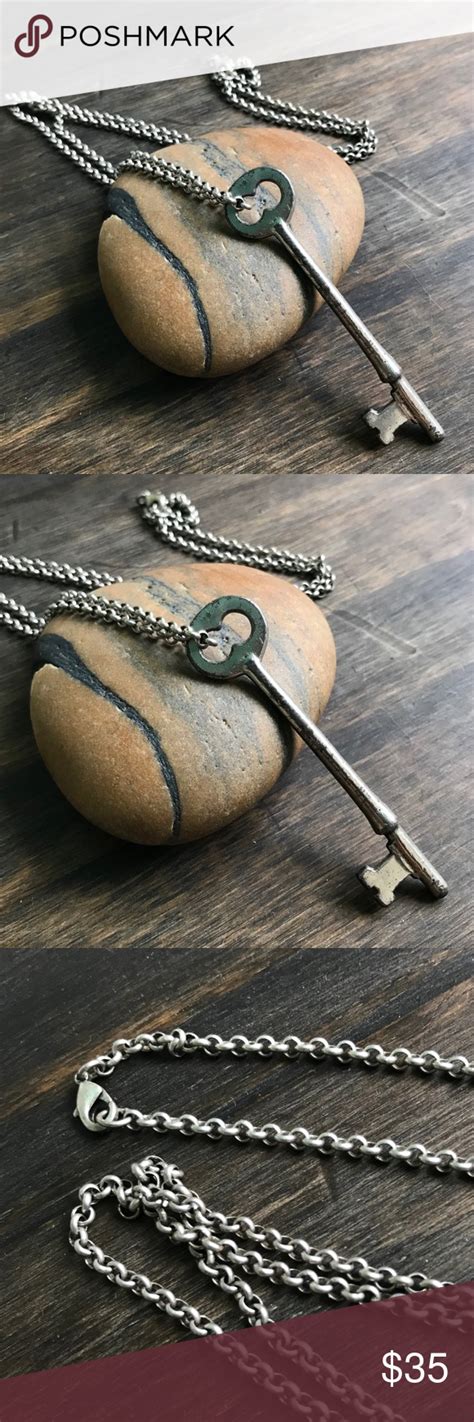 Authentic Gothic Skeleton Key Chain Necklace Chain Necklace Chain