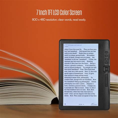 Bk Portable Inch E Book Reader E Reader Color Screen Glare Free