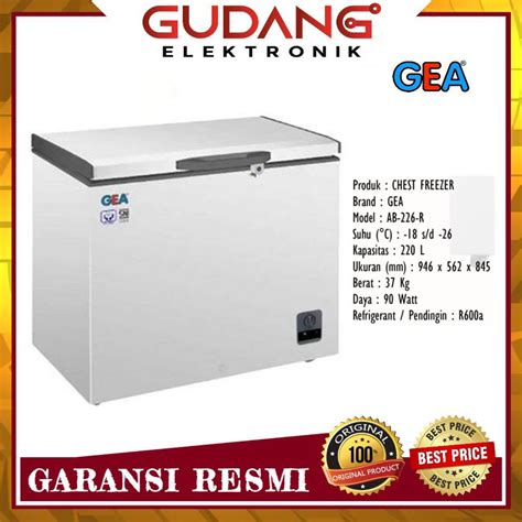 Jual Freezer Box Gea Ab Chest Freezer Gea Ab Freezer L