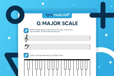 G Major Scale – My Music Staff Resources