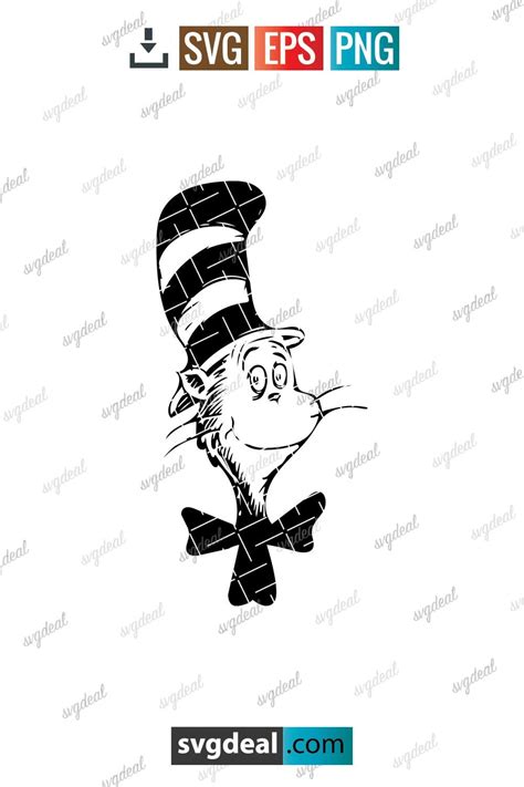 Free Cat In The Hat Svg - SVGDeal.com