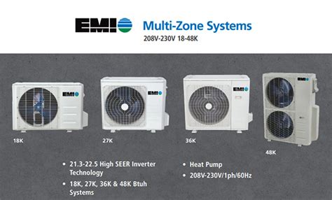 EMI Variable Speed Heat Pump Ductless Mini Split Systems — N&N Supply ...