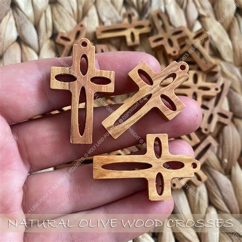 Holy Land Necklace Crosses Olive Wood Crosses Wooden Crosses