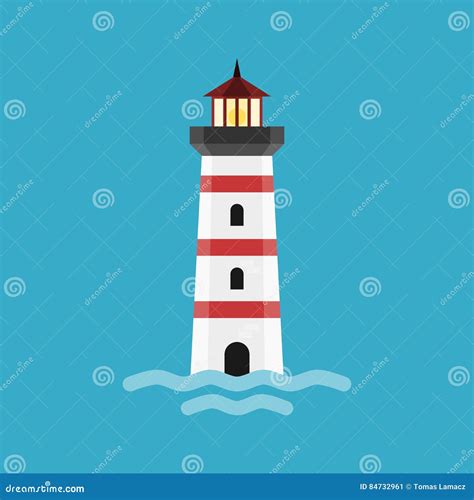 Cartoon Lighthouse | CartoonDealer.com #84732961