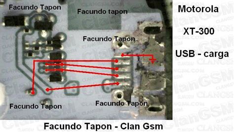 Aporte Motorola Xt Pistas De Carga Y Usb Clan Gsm Uni N De