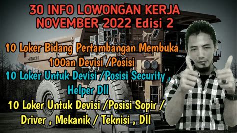 30 Info Lowongan Kerja Terbaru Hari Ini 30 Info Loker Hari Ini