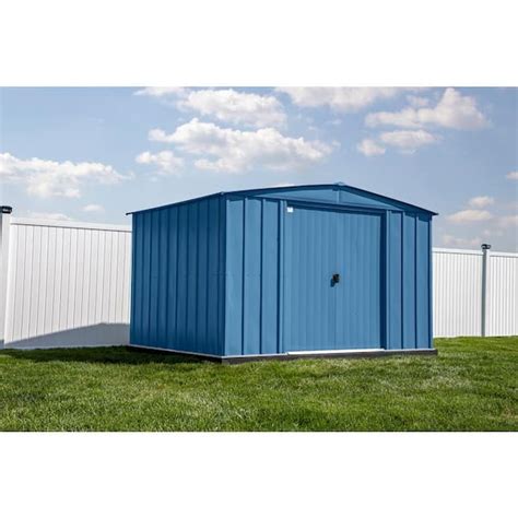 Arrow Classic Ft W X Ft D Blue Grey Steel Storage Shed Clg Bg