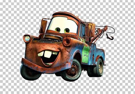 the mater from cars flying through the air with his eyes wide open and ...