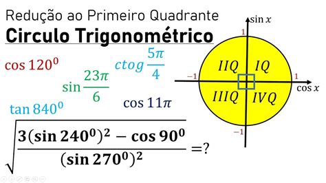 Redução Ao Primeiro Quadrante Exercicios