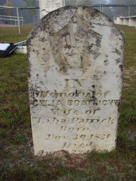 Celia Boatright Patrick M Morial Find A Grave