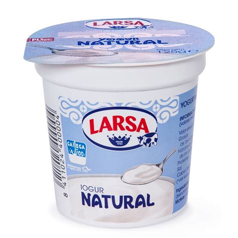 Larsa Yogur Natural Vaso Gr Natural Supermercados Dia