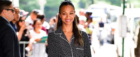 Zoe Saldana On Raising Twins On The Late Show July 2016 Popsugar Latina