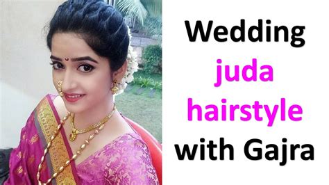 Wedding Juda Hairstyle With Gajra Hairstyle For Saree Easy