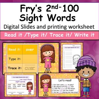 Fry S Nd Sight Words Ppt Slides Printable Worksheet Certificates