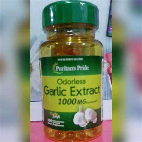 Odorless Garlic Extract 1000mg Equivalent 100 Softgels Expiry May