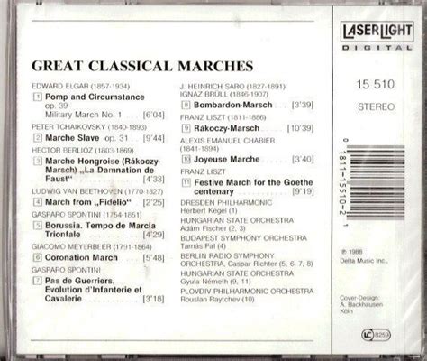 古典cd Great Classical Marches 1988年美國盤 保存如新 251元起標 Yahoo奇摩拍賣